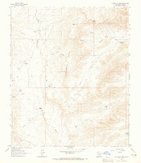 Download a high-resolution, GPS-compatible USGS topo map for Cornucopia Canyon, NM (1965 edition)