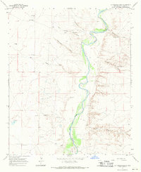 Download a high-resolution, GPS-compatible USGS topo map for Cottonwood Draw, NM (1971 edition)