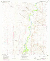 Download a high-resolution, GPS-compatible USGS topo map for Cottonwood Draw, NM (1982 edition)