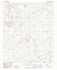 Download a high-resolution, GPS-compatible USGS topo map for Cottonwood Hills, NM (1985 edition)