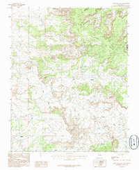 Download a high-resolution, GPS-compatible USGS topo map for Crow Mesa West, NM (1985 edition)