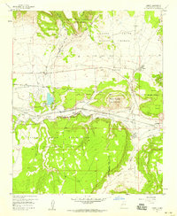 1957 Map of Acomita Lake, NM, 1959 Print