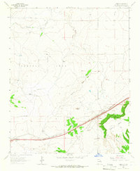 Download a high-resolution, GPS-compatible USGS topo map for Cuervo, NM (1967 edition)