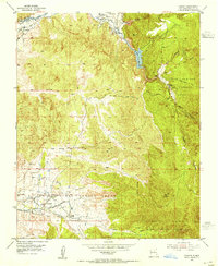 1953 Map of Cundiyo, 1955 Print