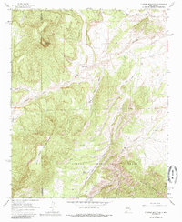 Download a high-resolution, GPS-compatible USGS topo map for D Cross Mountain, NM (1985 edition)