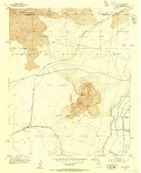 1952 Map of Los Lunas, NM, 1953 Print