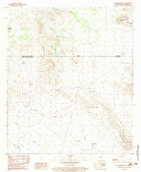 Download a high-resolution, GPS-compatible USGS topo map for Dog Mountains, NM (1983 edition)