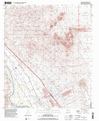 preview thumbnail of historical topo map of Doña Ana County, NM in 1996