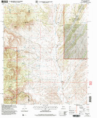 preview thumbnail of historical topo map of Socorro County, NM in 2005