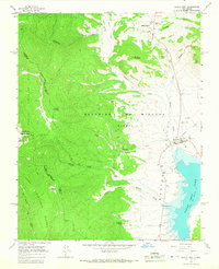 Download a high-resolution, GPS-compatible USGS topo map for Eagle Nest, NM (1967 edition)