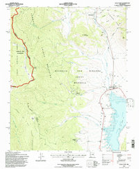 Download a high-resolution, GPS-compatible USGS topo map for Eagle Nest, NM (1997 edition)