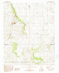 Download a high-resolution, GPS-compatible USGS topo map for El Cuervo Butte, NM (1990 edition)