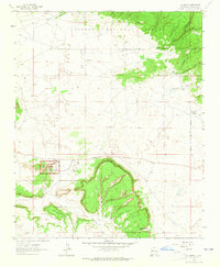 Download a high-resolution, GPS-compatible USGS topo map for El Morro, NM (1965 edition)
