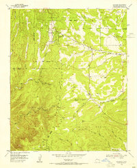 Download a high-resolution, GPS-compatible USGS topo map for Escabosa, NM (1955 edition)