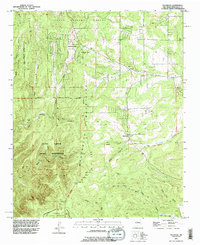 preview thumbnail of historical topo map of Bernalillo County, NM in 1991