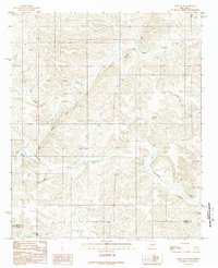 preview thumbnail of historical topo map of Lincoln County, NM in 1989