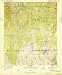 Download a high-resolution, GPS-compatible USGS topo map for Fort Bayard, NM (1949 edition)
