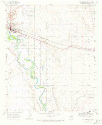 1968 Map of Fort Sumner, NM, 1971 Print