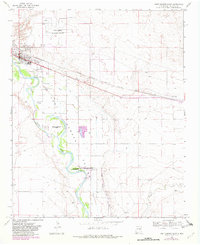 1968 Map of Fort Sumner, NM, 1982 Print