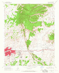 Download a high-resolution, GPS-compatible USGS topo map for Gallup East, NM (1967 edition)