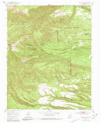1952 Map of Guaje Mountain, 1981 Print