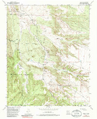 preview thumbnail of historical topo map of Sandoval County, NM in 1975