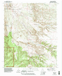 preview thumbnail of historical topo map of Sandoval County, NM in 1990