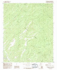 Download a high-resolution, GPS-compatible USGS topo map for Hendricks Peak, NM (1985 edition)