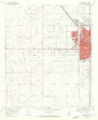 1969 Map of Hobbs, NM, 1972 Print