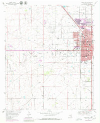 1969 Map of Hobbs, NM, 1980 Print