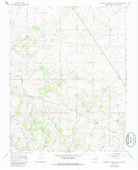 Download a high-resolution, GPS-compatible USGS topo map for Huerfano Trading Post NW, NM (1985 edition)