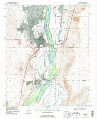 Download a high-resolution, GPS-compatible USGS topo map for Isleta, NM (1996 edition)