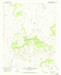 Download a high-resolution, GPS-compatible USGS topo map for La Cinta Mesa, NM (1971 edition)