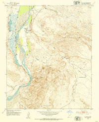 1952 Map of La Joya, NM, 1953 Print
