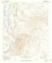 1952 Map of La Joya, NM, 1973 Print