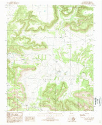 preview thumbnail of historical topo map of San Miguel County, NM in 1989