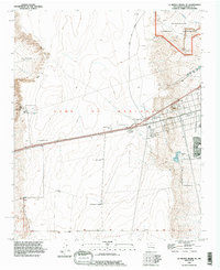 preview thumbnail of historical topo map of Bernalillo County, NM in 1990