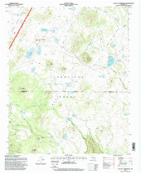preview thumbnail of historical topo map of Cibola County, NM in 1995