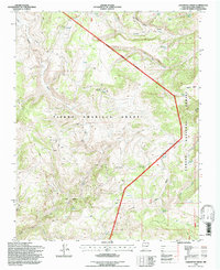 Download a high-resolution, GPS-compatible USGS topo map for Lagunitas Creek, NM (1997 edition)