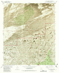 preview thumbnail of historical topo map of Otero County, NM in 1982