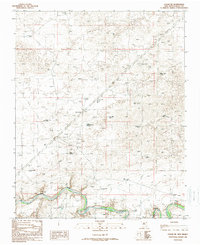 Download a high-resolution, GPS-compatible USGS topo map for Logan NE, NM (1989 edition)
