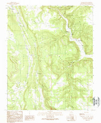 preview thumbnail of historical topo map of San Miguel County, NM in 1989