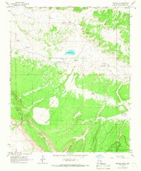 Download a high-resolution, GPS-compatible USGS topo map for Mariano Lake, NM (1967 edition)