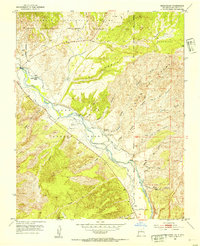 Download a high-resolution, GPS-compatible USGS topo map for Medanales, NM (1954 edition)