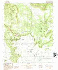 preview thumbnail of historical topo map of Socorro County, NM in 1989