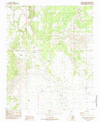 Download a high-resolution, GPS-compatible USGS topo map for Mesas Mojinas, NM (1985 edition)