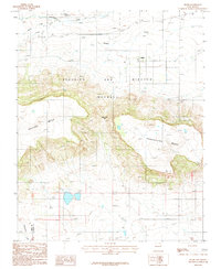 Download a high-resolution, GPS-compatible USGS topo map for Miami, NM (1987 edition)