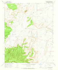 Download a high-resolution, GPS-compatible USGS topo map for Mitten Rock, NM (1969 edition)