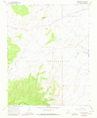 Download a high-resolution, GPS-compatible USGS topo map for Mitten Rock, NM (1980 edition)