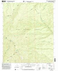 Download a high-resolution, GPS-compatible USGS topo map for Mogollon Baldy Peak, NM (2002 edition)